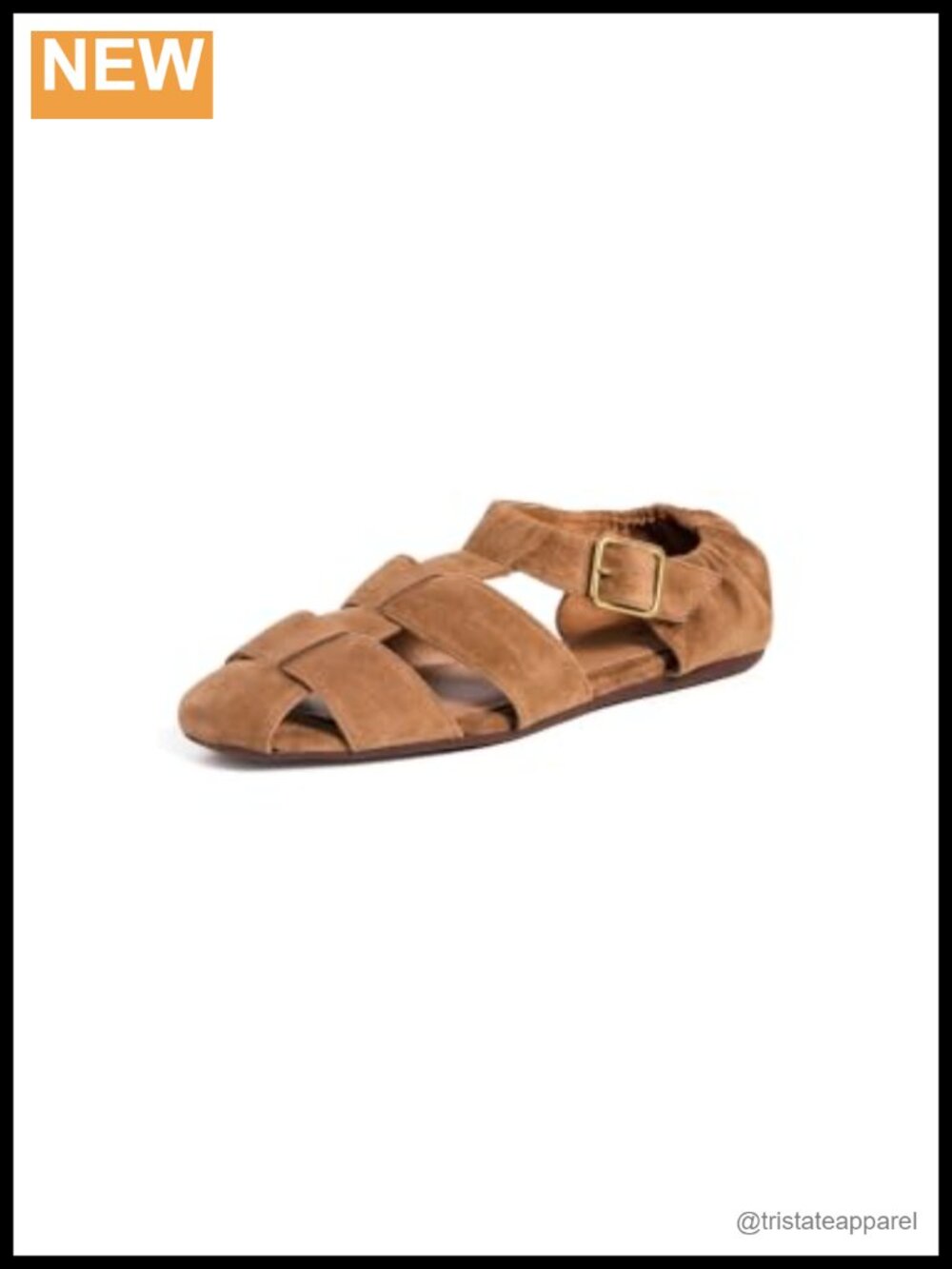 Suede Fisherman Flats Round Toe Adjustable Buckle Casual Shoes